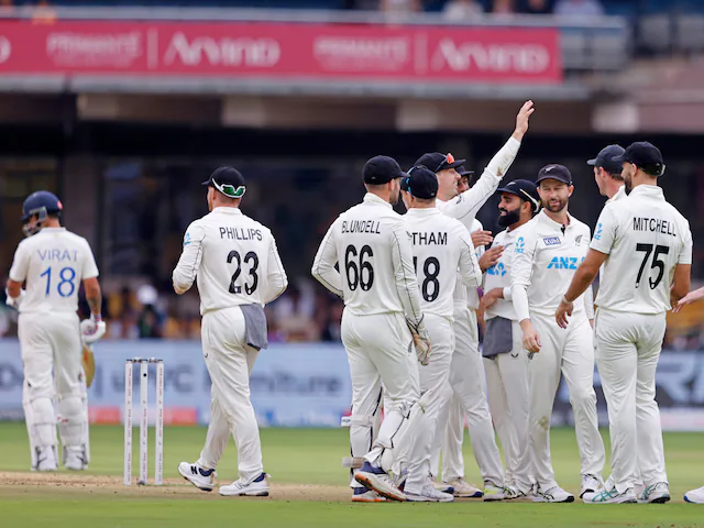 India vs New Zealand, 1st Test Day 2 Highlights: NZ Cruises to Comfortable 134-Run Lead After IND’s Historic Collapse With The Bat